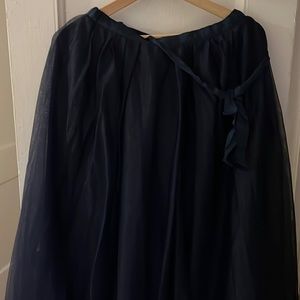 Tulle dark blue JCrew skirt in size 4